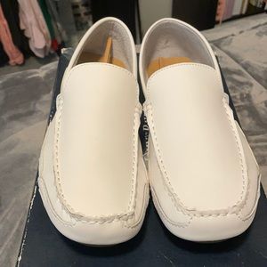 White loafers